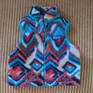 Patagonia Multicolor Geometric Fleece Vest